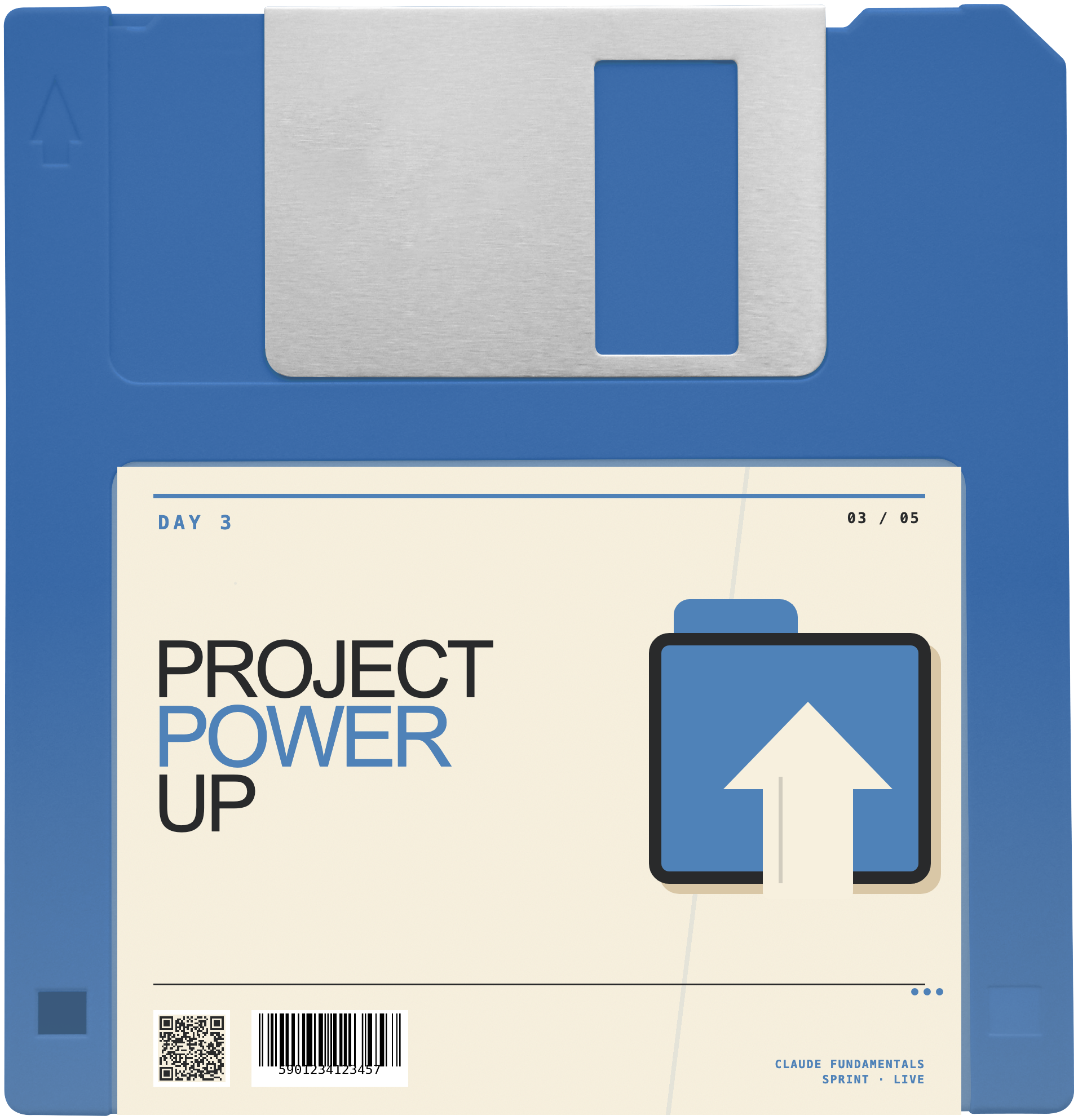 Project Power Up floppy disk for Day 3